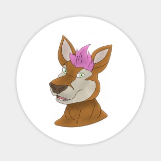 Anthro deer face Magnet